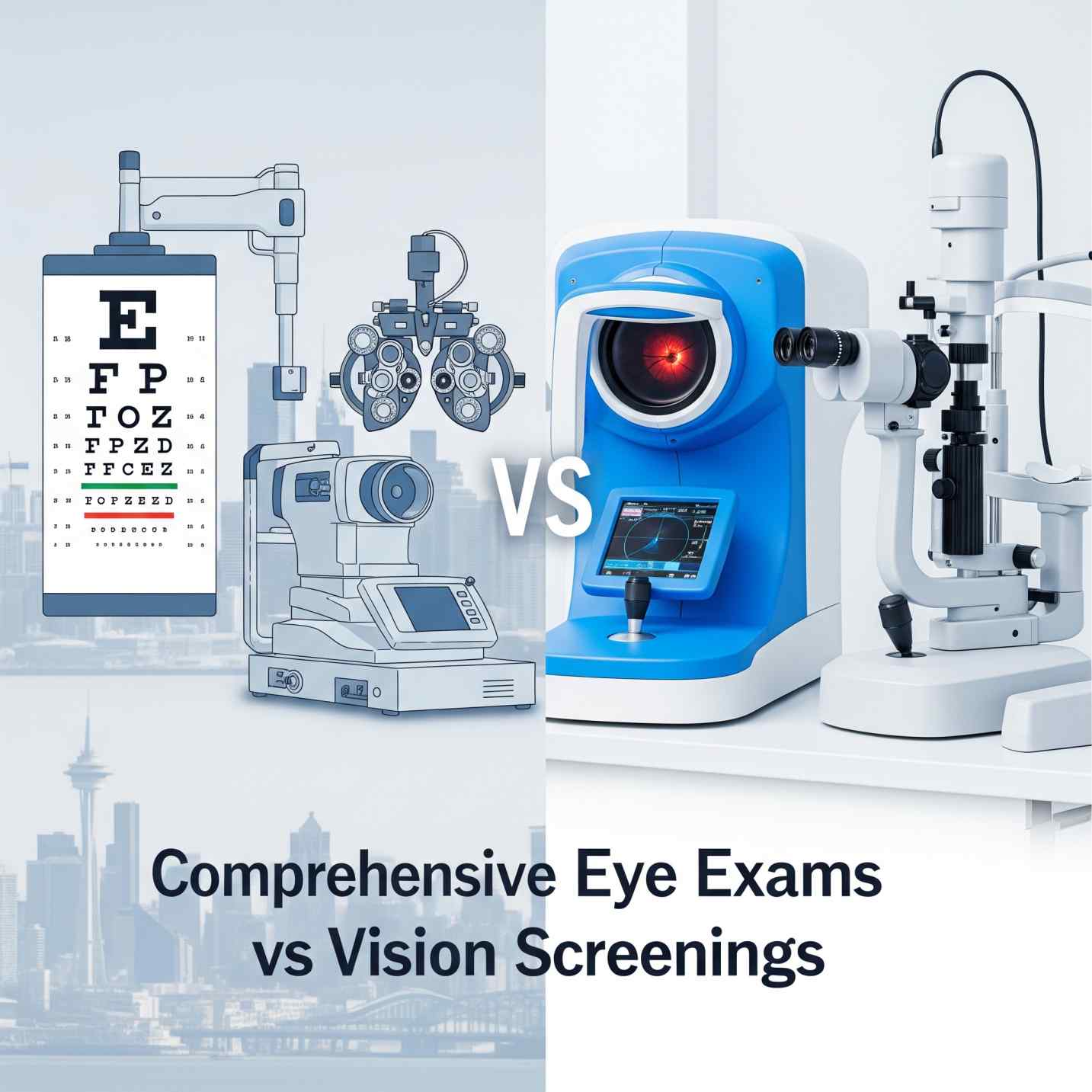 Eye Exam vs Vision Screening: Seattle Patients